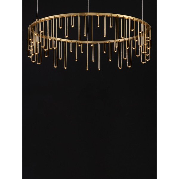 Aluminiowa lampa wisząca LED ze ściemniaczem w kolorze złota ø 65 cm Stellar – Nova Luce-image-2