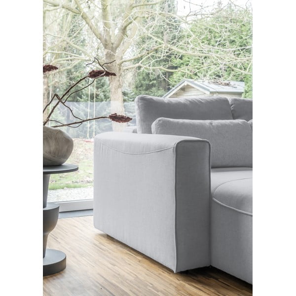 Jasnoszary rozkładany narożnik (w kształcie litery "U") Homely Tommy – Miuform-image-4