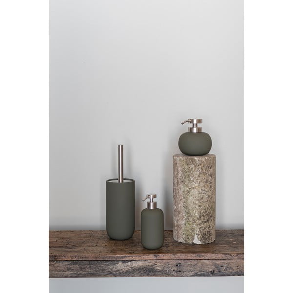 Ciemnozielona szczotka do WC ceramiczna Lotus Play – Mette Ditmer Denmark-image-4