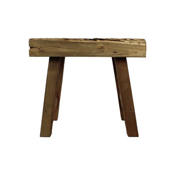 Taboret z drewna tekowego HSM Collection Rustic-image-1