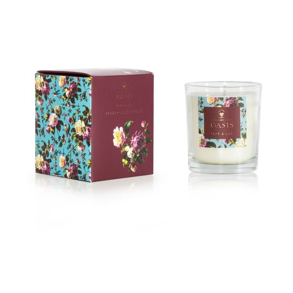 Świeczka o zapachu gruszki i lilii Bahoma London Oasis Renaissance, 55 h