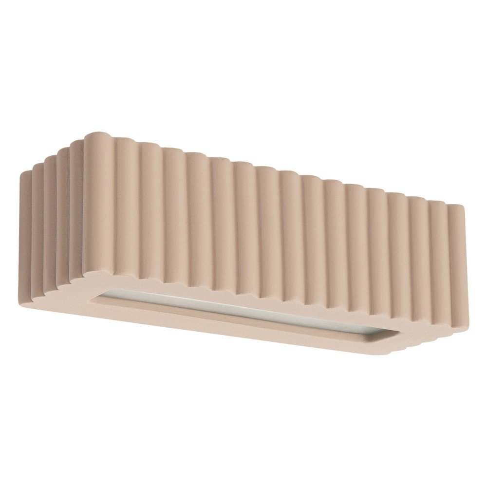 Szarobrązowy kinkiet ceramiczny Rivena – Sollux