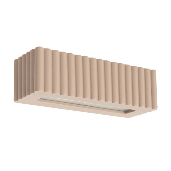 Szarobrązowy kinkiet ceramiczny Rivena – Sollux