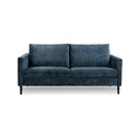 Ciemnoszara sofa z aksamitnym obiciem Scandic Adagio, szer. 153 cm