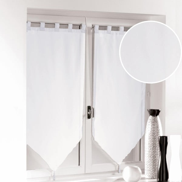 Białe firanki z woalu zestaw 2 szt. 60x160 cm Voiline – douceur d'intérieur-image-2