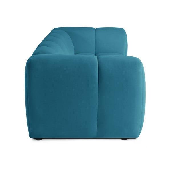 Turkusowa aksamitna sofa 225 cm Cube – Bonami Selection-image-3
