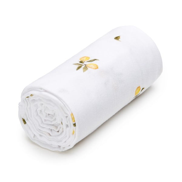 Biały muślinowy ręcznik dziecięcy 100x120 cm Lemonade – T-TOMI