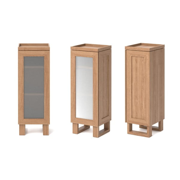 Szafka łazienkowa z drewna dębowego Wireworks Mezza-image-3