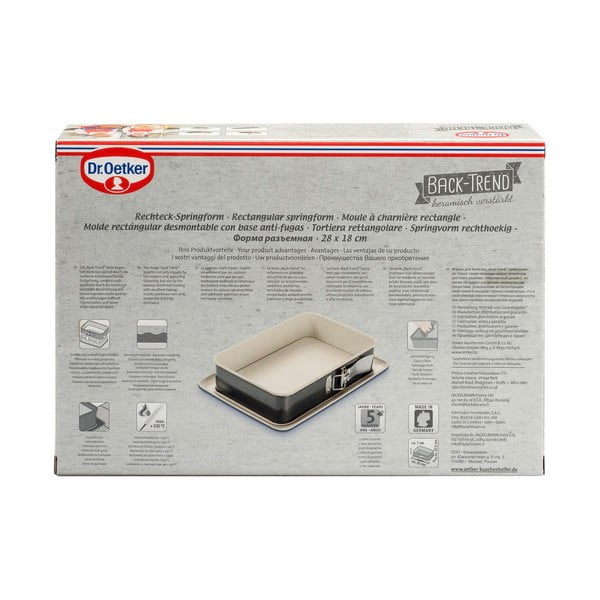 Stalowa forma z ceramiczną powłoką Dr. Oetker, 28x18 cm-image-3