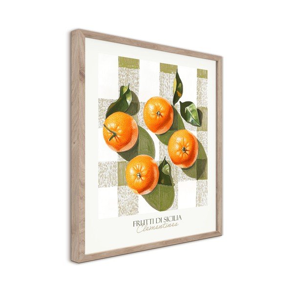 Obraz drukowany z ramą w zestawie 40x50 cm Mandarines  – Styler-image-4
