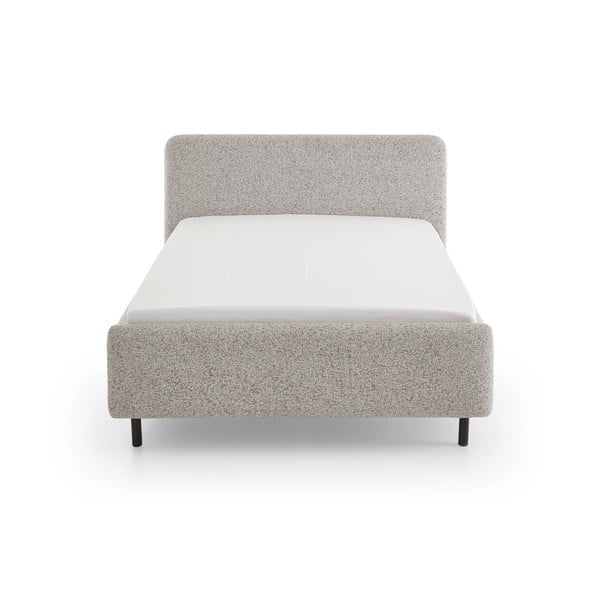 Beżowe tapicerowane łóżko dwuosobowe bez stelaża 140x200 cm Primo – Meise Möbel-image-3