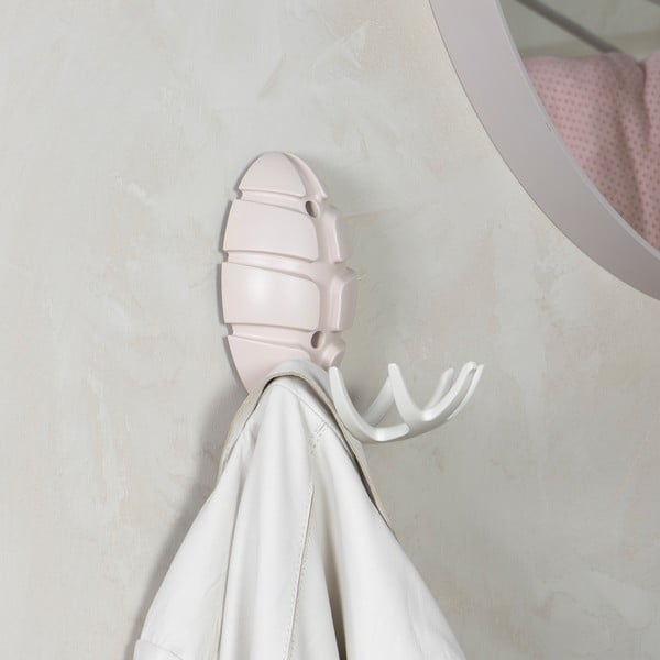 Beżowy ścienny plastikowy haczyk Bug – Spinder Design-image-1