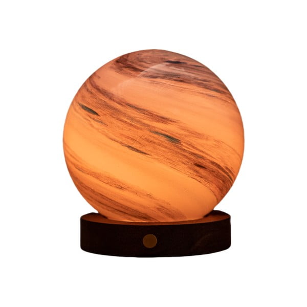 Brązowa/w ciemnym naturalnym kolorze dekoracja świetlna na USB ø 12 cm Polar Cloud – Gingko