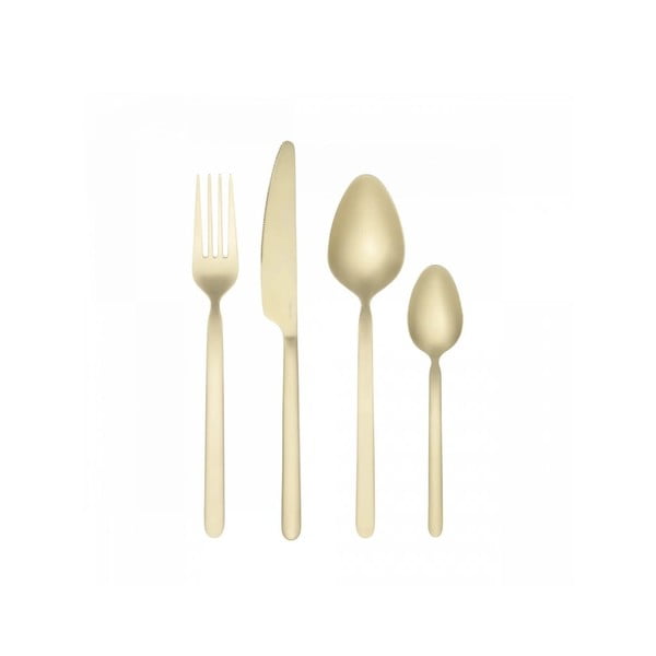 Sztućce ze stali nierdzewnej w kolorze złota 16 szt. Stella – Blomus