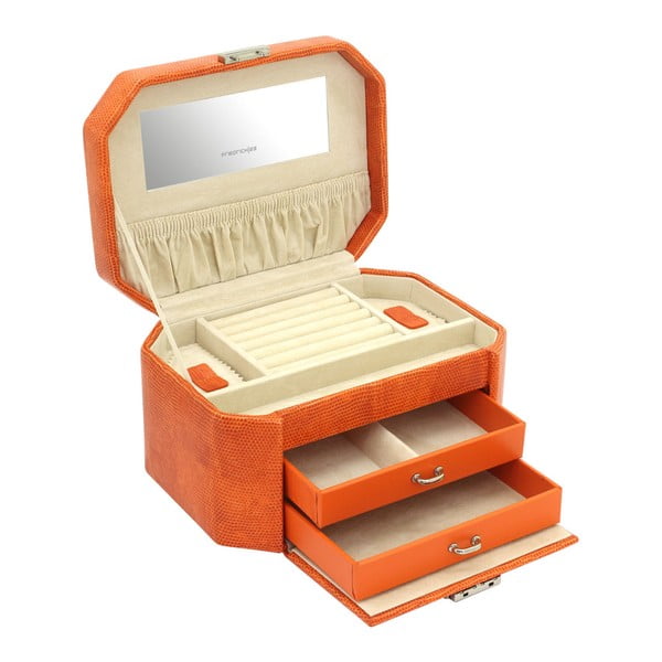 Pomarańczowa szkatułka Friedrich Lederwaren New Candy