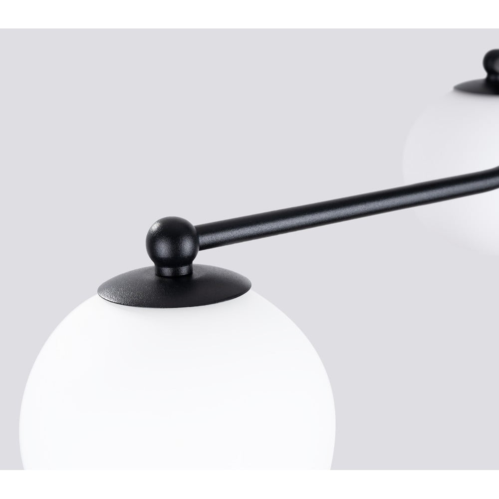 Czarno-biała lampa sufitowa Beam – Sollux (zdjęcie 4)