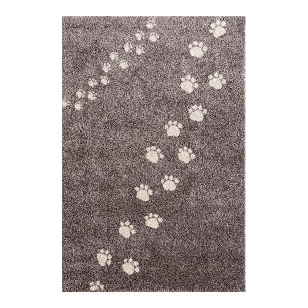 Szary dywan Art For Kids Footprints, 100x150 cm