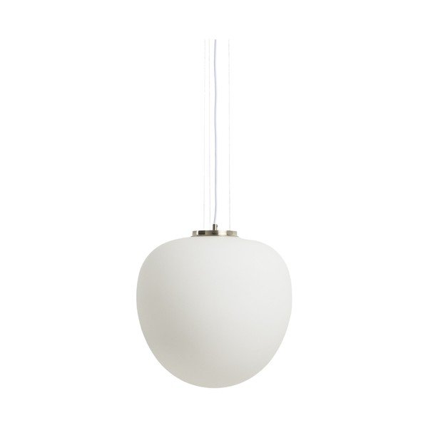 Biała lampa wisząca ze szklanym kloszem ø 25 cm Ardali – Kave Home