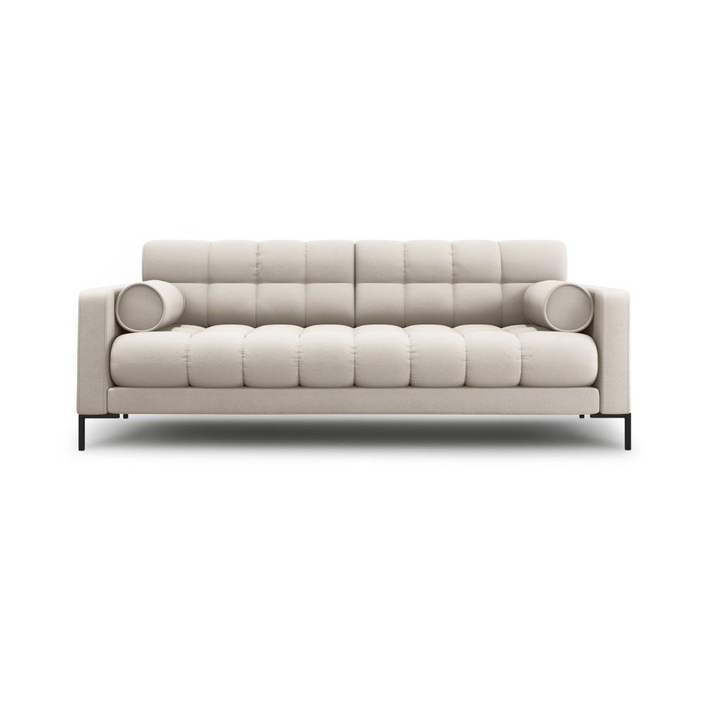 Beżowa rozkładana sofa ze schowkiem 222 cm Bali – Cosmopolitan Design