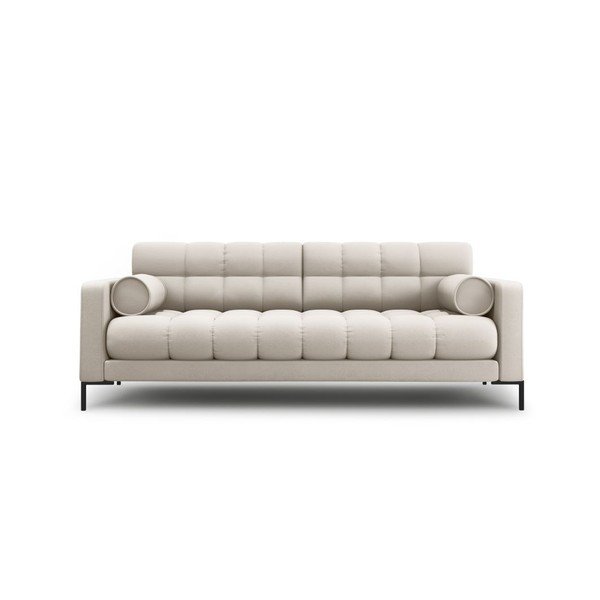 Beżowa rozkładana sofa ze schowkiem 222 cm Bali – Cosmopolitan Design