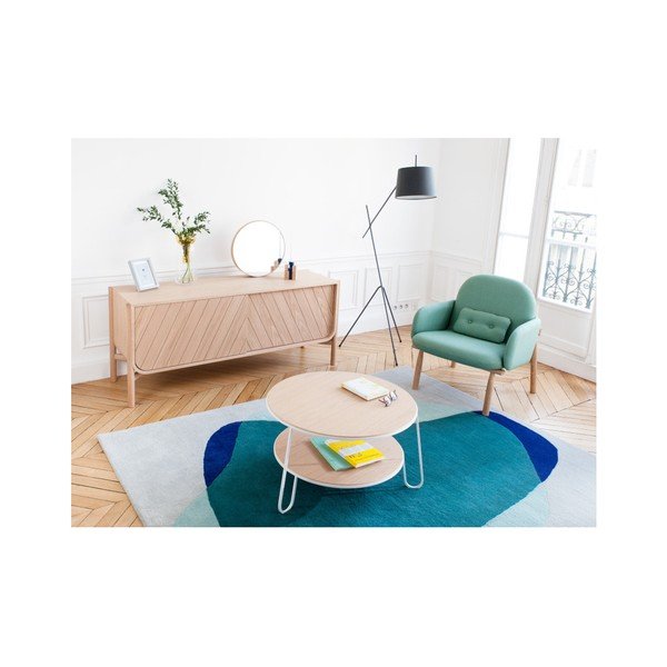 Zielono-szary dywan z czystej wełny HARTÔ Jane, 180x220 cm-image-3