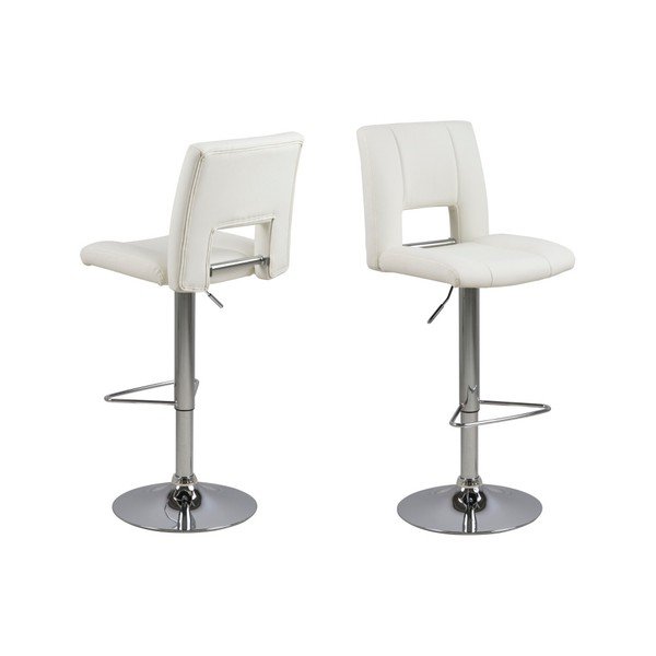 Zestaw 2 białych hokerów Actona Wilma Barstool-image-2