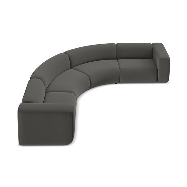 Szary aksamitny narożnik Ekahi – Makamii-image-3