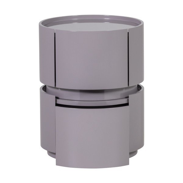 Jasnoszara szafka nocna z połyskiem Lunex – WOOOD-image-3