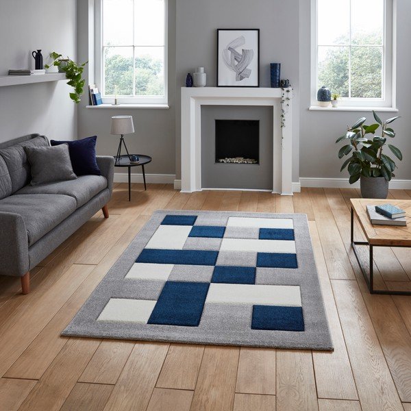 Niebiesko-szary dywan Think Rugs Brooklyn, 160x220 cm-image-1