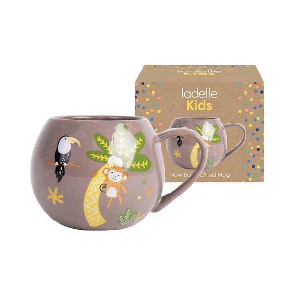 Brązowy kubek dziecięcy 160 ml Jungle – Ladelle-image-2