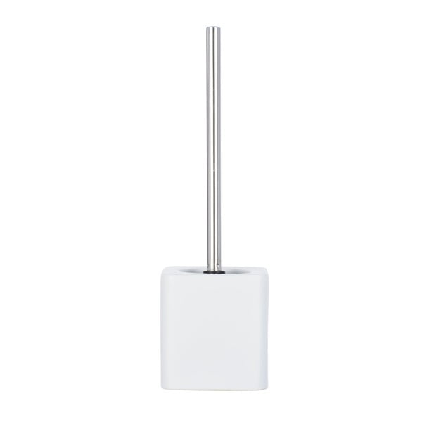 Matowobiała ceramiczna szczotka do WC Wenko Hexa-image-1