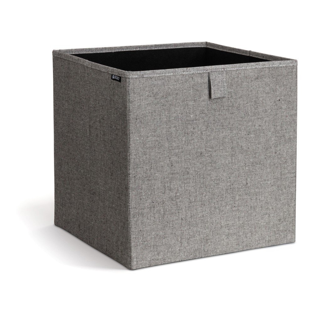 Szary tekstylny pojemnik 32x31,5x31,5 cm Soft Storage Cube – Bigso (zdjęcie 5)