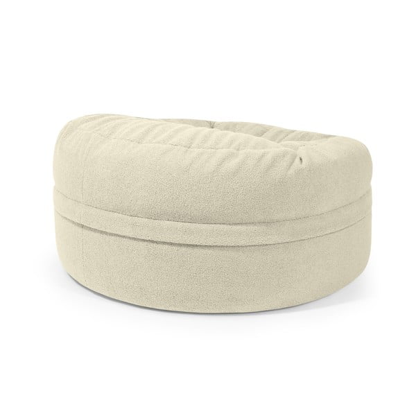 Brązowy worek do siedzenia z materiału bouclé Roll 105 – SLOWDOWN-image-3