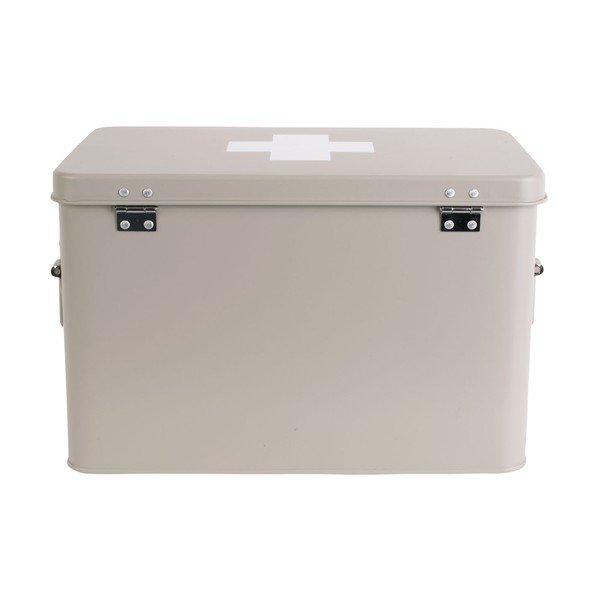 Beżowa metalowa apteczka PT LIVING Medicine, szer. 31,5 cm-image-4