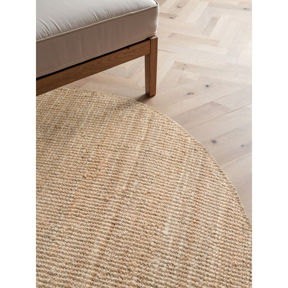 Okrągły dywan z juty w naturalnym kolorze ø 160 cm Bouclé Jaipur – Hanse Home (zdjęcie 7)