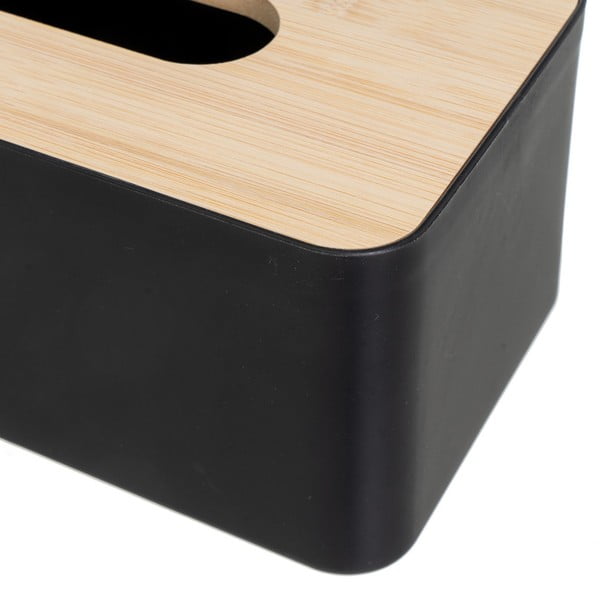 Plastikowo-bambusowy pojemnik na chusteczki – Casa Selección-image-1