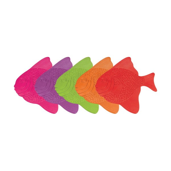 Dziecięce maty antypoślizgowe do wanny 5 szt. 16x16,5 cm Poissons – MSV