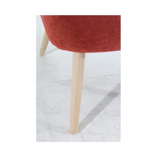 Ciemnoczerwony fotel Max Winzer Sari Velur-image-4
