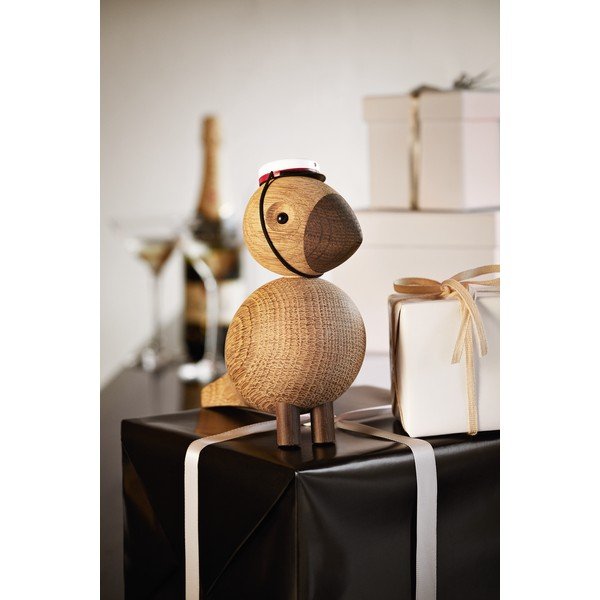 Figurka z litego drewna dębowego Kay Bojesen Denmark Songbird Alfred-image-1