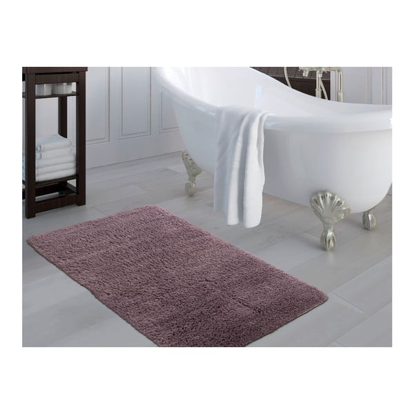 Fioletowy dywanik łazienkowy Madame Coco Softie, 80x140 cm