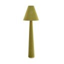 Zielona lampa stojąca z tekstylnym kloszem (wysokość 168 cm) Devia – Light & Living