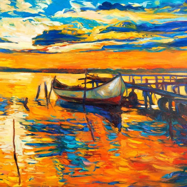 Obraz Morze i słońce, 60x60 cm