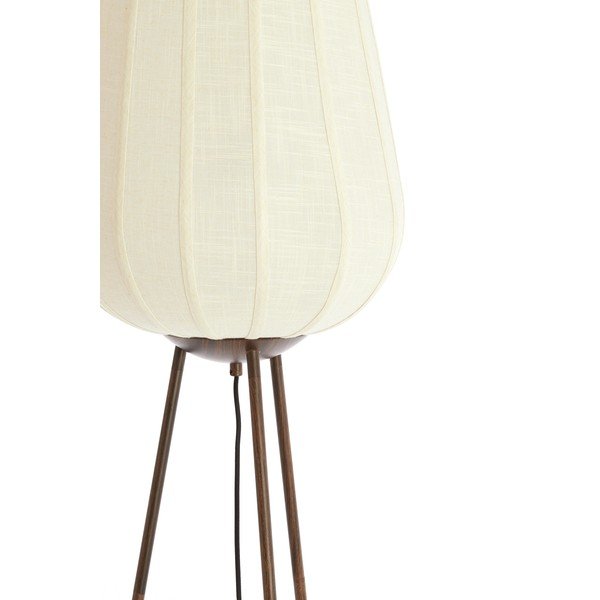 Biała lampa stojąca z tekstylnym kloszem (wysokość 133 cm) Bibury – Light & Living-image-2