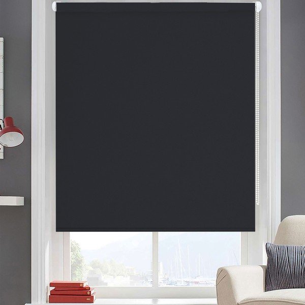 Antracytowa roleta Ruby, 200x110 cm