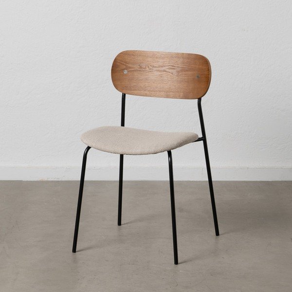 Brązowo-kremowe krzesła zestaw 4 szt. Moe – Ixia-image-1