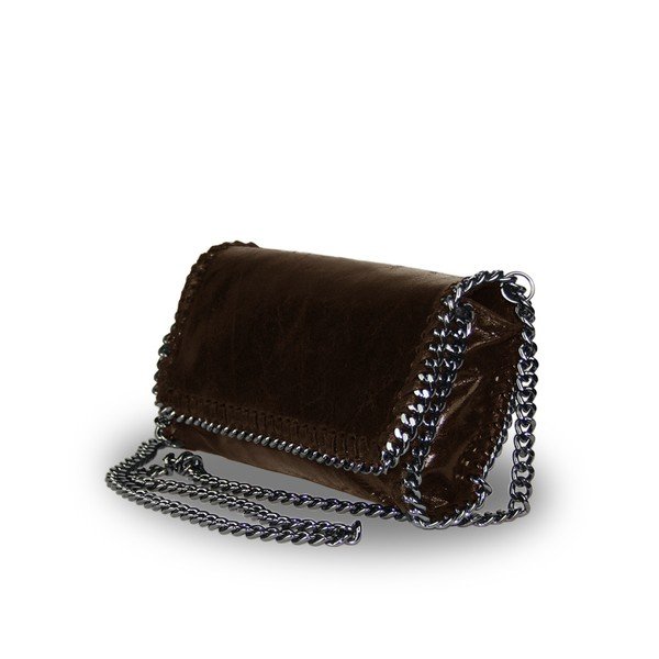 Ciemnobrązowa torebka skórzana JOHN FISH Lov-image-1