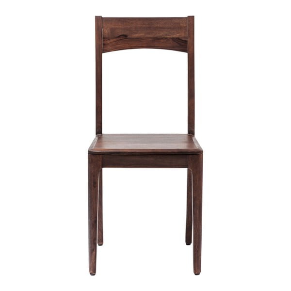 Brązowe krzesło drewniane Kare Design Brooklyn