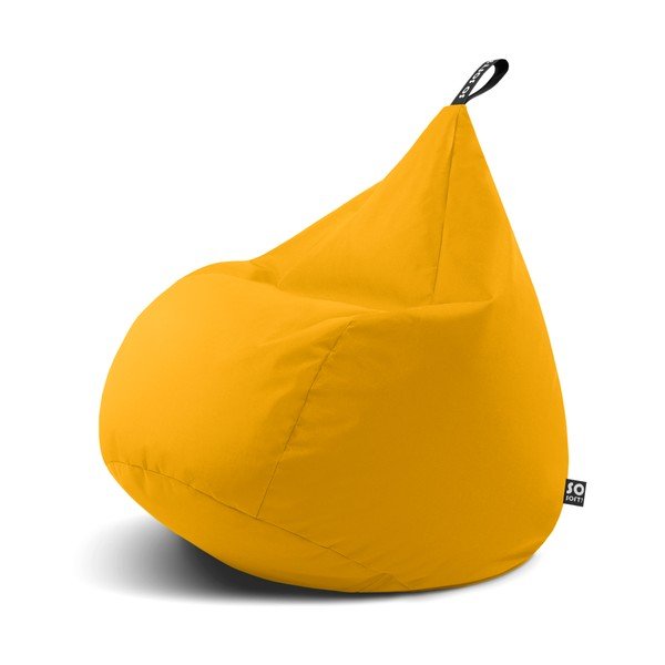 Żółty worek do siedzenia Drop XL – So Soft?