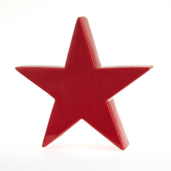 Świecznik  Star Deco Red, 24x23 cm