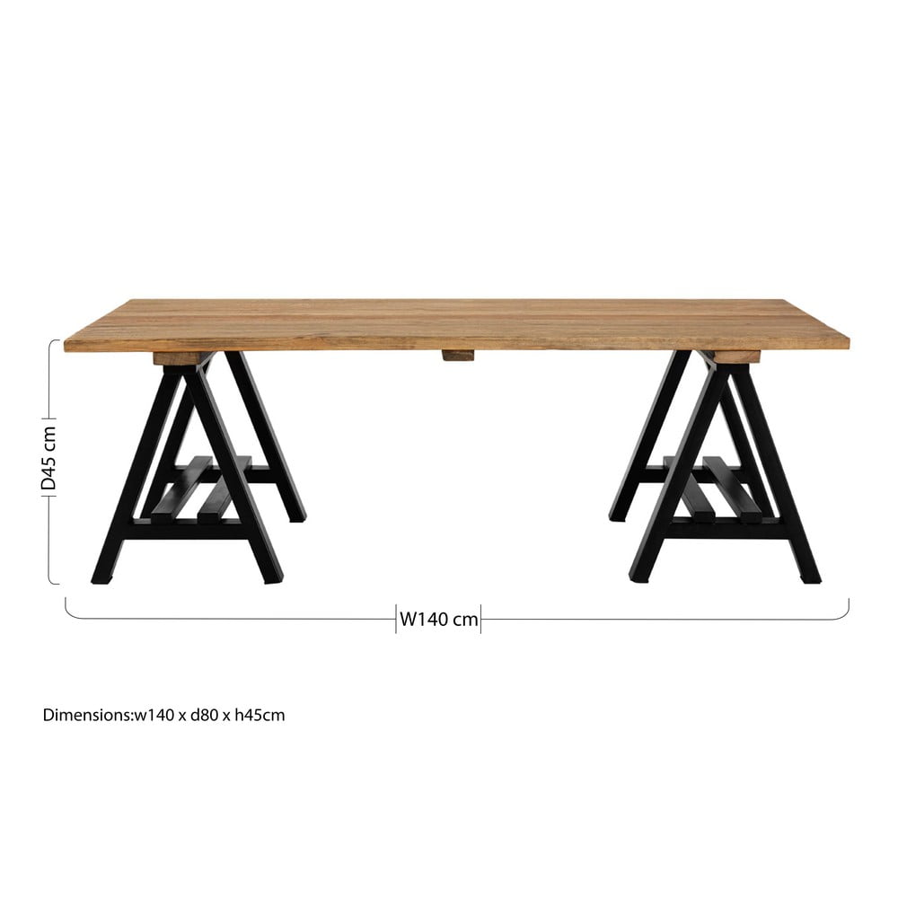 Stolik z blatem z drewna sosnowego 80x140 cm Hampstead – Premier Housewares (zdjęcie 6)